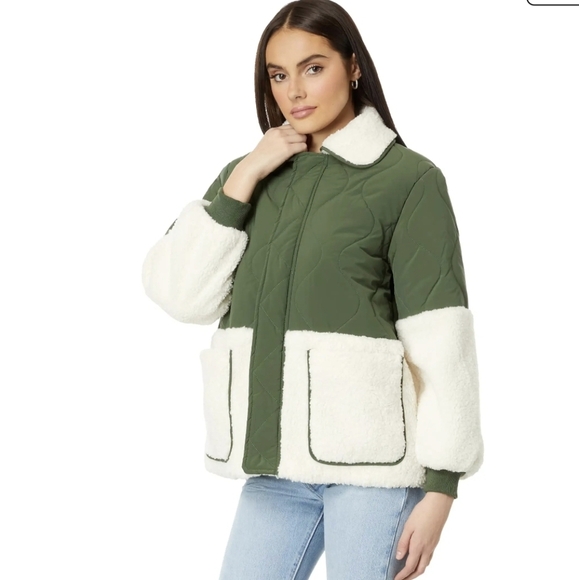 NWT Blanknyc Quilted Sherpa Jacket - Picture 1 of 8